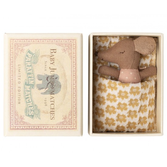 Sleepy wakey baby mus i tændstikæske - Rosa Sleepy wakey baby mus i tændstikæske - Rosa