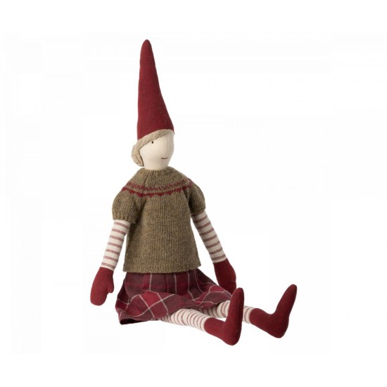 Nisse pige i strikket bluse str. 4 - 61 cm