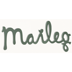 Maileg Logo i træ Mintgrøn fra udstilling
