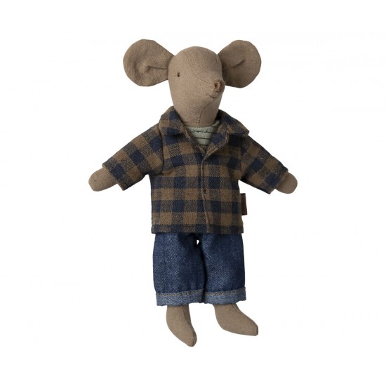 Far mus i denim bukser Maileg Far mus i denim bukser Maileg