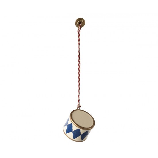 Metal ornament lille tromme Maileg Dark blue Metal ornament lille tromme Maileg Dark blue