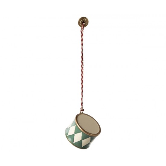 Metal ornament lille tromme Maileg Dark green Metal ornament lille tromme Maileg Dark green