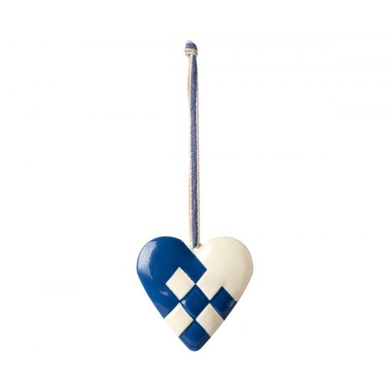 Metal ornament stort hjerte Maileg Dark blue Metal ornament stort hjerte Maileg Dark blue
