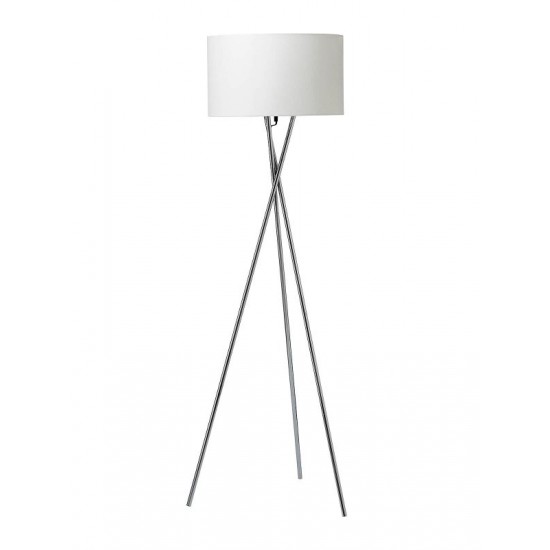 Uptown Krom gulvlampe med hvid skærm Uptown Krom gulvlampe med hvid skærm