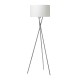 Uptown Krom gulvlampe med hvid skærm Uptown Krom gulvlampe med hvid skærm