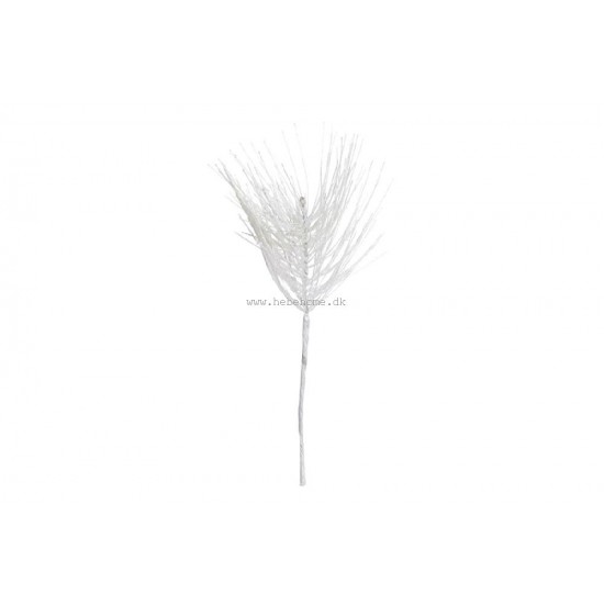 Hvid Glitter kvist Fyr - kunstig blomst Hvid Glitter kvist Fyr - kunstig blomst