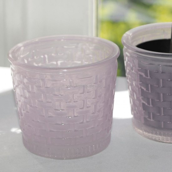 Lyserød Glas potte Lyserød Glas potte