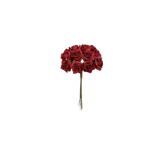 144 stk bordeaux Roser 3,5 cm i skum
