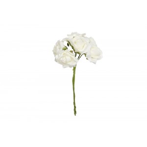 96 stk Hvide Roser 6 cm i skum 96 stk Hvide Roser 6 cm i skum