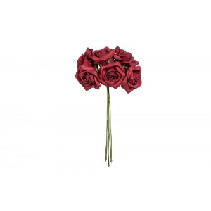 96 stk bordeaux Roser 6 cm i skum 96 stk bordeaux Roser 6 cm i skum