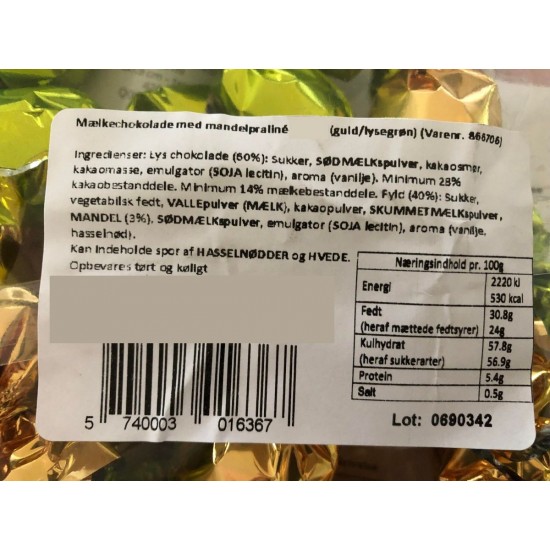 Karameller cacao 7 gram