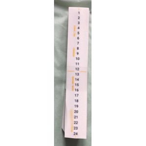 Sort Kalender Tal 1-24 til at sætte på Lys 15 cm Sort Kalender Tal 1-24 til at sætte på Lys 15 cm