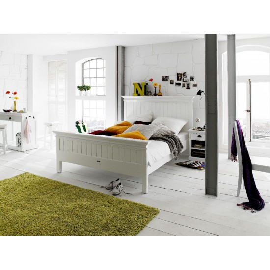 Hvid Queen size seng