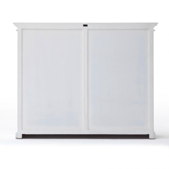 Hvid reol - 2x2 glasskabe - Gratis Levering
