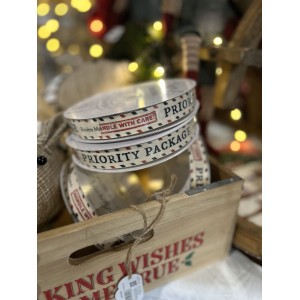 Gavebånd med tekst Piority Package 50m Gavebånd med tekst Piority Package 50m