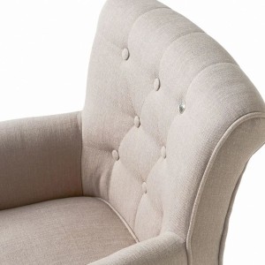 Spisestuestol George Flax Linen Natur med armlæn Riviera Maison Spisestuestol George Flax Linen Natur med armlæn Riviera Maison