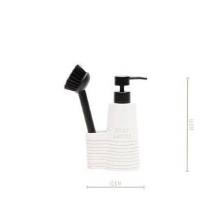 Soap & More - holder med sæbepumpe og opvaskebørste Soap & More - holder med sæbepumpe og opvaskebørste
