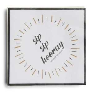 Serviet Sip Sip Hooray papir 20 stk Serviet Sip Sip Hooray papir 20 stk