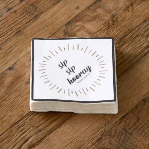 Serviet Sip Sip Hooray papir 20 stk Serviet Sip Sip Hooray papir 20 stk