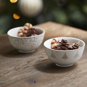 Sparkling Times skål med juletræer Riviera Maison Sparkling Times skål med juletræer Riviera Maison