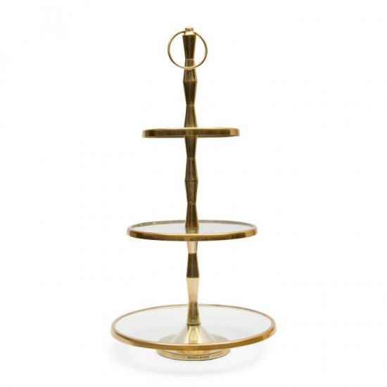 Belfaux Etagere 3-lag guld H69cm Belfaux Etagere 3-lag guld H69cm