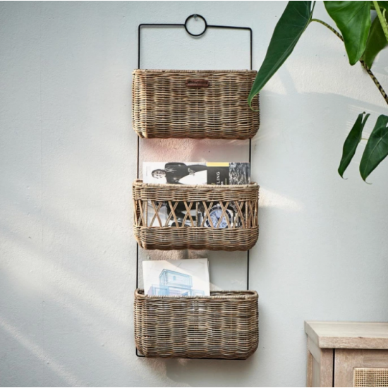 Organiser Rattan Riviera Maison vægreol Organiser Rattan Riviera Maison vægreol