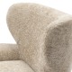 Courchevel lænestol imiteret pels beige RM Courchevel lænestol imiteret pels beige RM