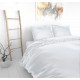 Sengetøj Silke Satin bredde 240 cm - Hvid micropercal Sengetøj Silke Satin bredde 240 cm - Hvid micropercal