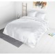 Sengetøj Silke Satin bredde 240 cm - Hvid micropercal Sengetøj Silke Satin bredde 240 cm - Hvid micropercal