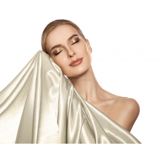Hvid Pudebetræk i Silkesatin Polyester 50x75 cm