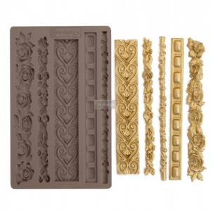 Støbeform i silikone til kantlister 12.7x20cm Støbeform i silikone til kantlister 12.7x20cm