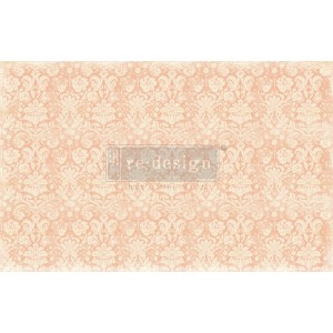 Decoupage Papir - Peach Damask B48xH75cm Decoupage Papir - Peach Damask B48xH75cm