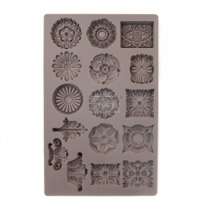Støbeform i silikone til blomster knapper12.7x20cm Støbeform i silikone til blomster knapper12.7x20cm
