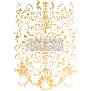 Kacha Manor Swirls Guldark 45x60cm Kacha Manor Swirls Guldark 45x60cm