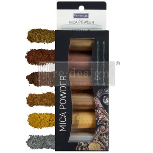 Mica decor pudder metallic 6 farver 