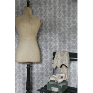 Vintage Tapet - Grønt mønster 10m