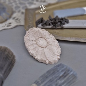 Oval Træ ornament 5x8cm Oval Træ ornament 5x8cm