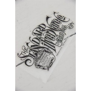 Stempel med tekst Silver Ware 8x15cm Stempel med tekst Silver Ware 8x15cm