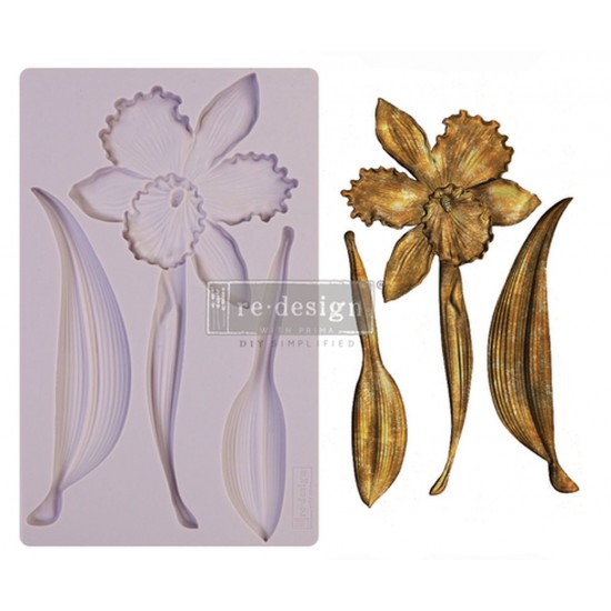Blomster Støbeform i silikone 12.7x20cm vilde blomster Blomster Støbeform i silikone 12.7x20cm vilde blomster