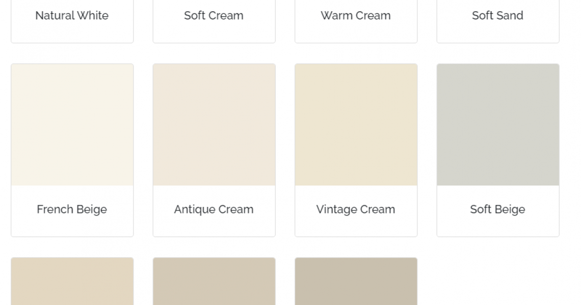 Kalkmaling - Creme og Beige farver