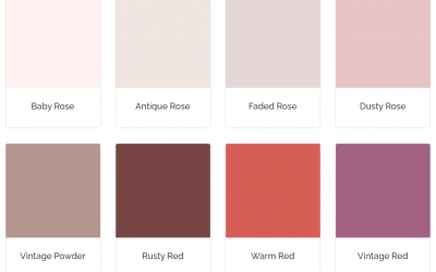 Kalkmaling - Rosa og røde farver Kalkmaling - Rosa og røde farver