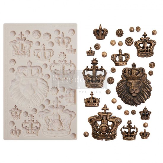 Støbeform i silikone med kroner 12.7x20cm Støbeform i silikone med kroner 12.7x20cm