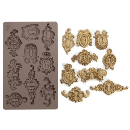 Støbeform i silikone til nøglehuller 12.7x20cm Støbeform i silikone til nøglehuller 12.7x20cm