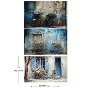 Decoupage Papir - Bike Break 3 ark 49.5x76cm