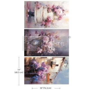 Decoupage Papir - Lilac Lush Celebration 3 ark 49.5x76cm