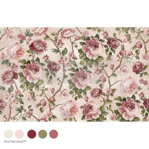 Decoupage Papir - Timeless Blooms 1 ark 48x76cm 