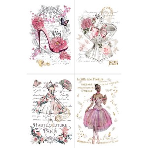 Transfer Hokus Pokus - La Chaussure (Gold) - 4 ark 94x60cm