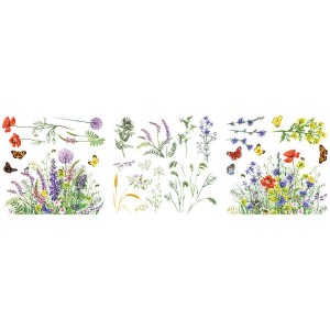 Transfer Hokus Pokus - Botanical - 3 ark 30x30cm