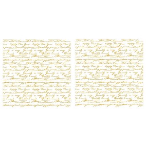 Transfer Hokus Pokus - My Diary - Gold - 2 ark 30x30cm