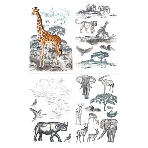 Transfer Hokus Pokus - Africa - i 4 ark 94x60cm